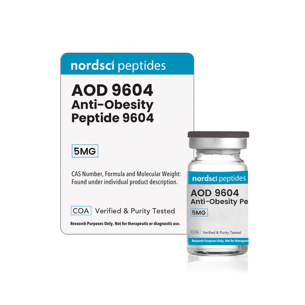 Nordsci Peptides AOD 9604 packaging on a white background
